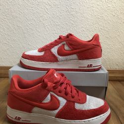 Nike Air Force 1 GS in Crimson and White