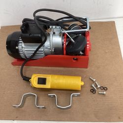 510W Electric Wire Rope Cable Hoist Lift Pulley 220 lb / 440lb Electric Hoist
