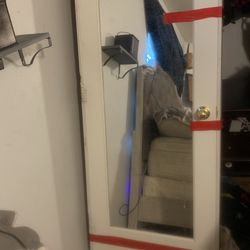 Double Sided Mirror Door With Frame 