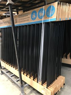 5’ high by 8’ wide steel fence panels