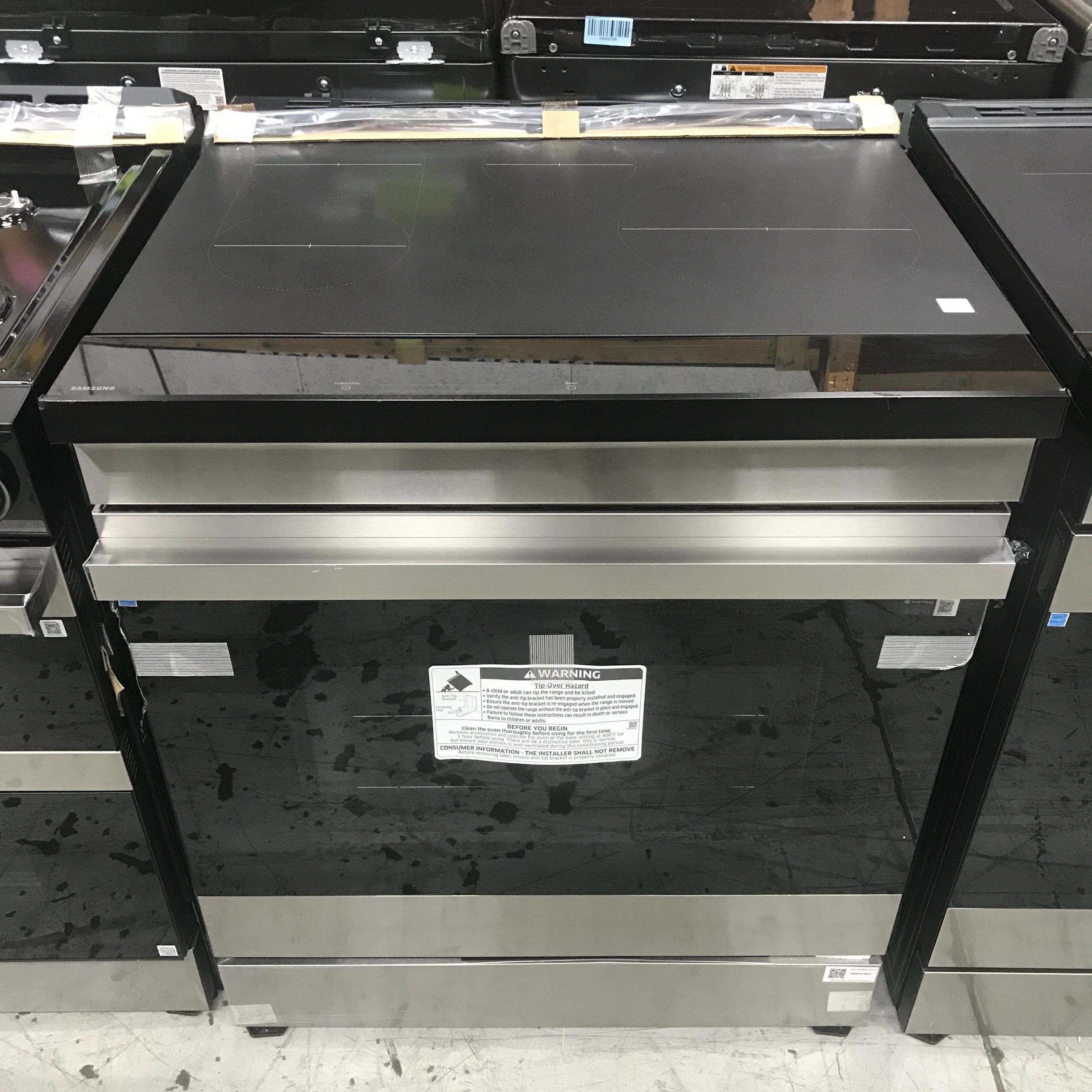Samsung Bespoke 4-Burner Smart Slide-In Induction Range Oven
