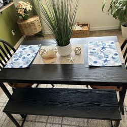 Black Dining Table Set