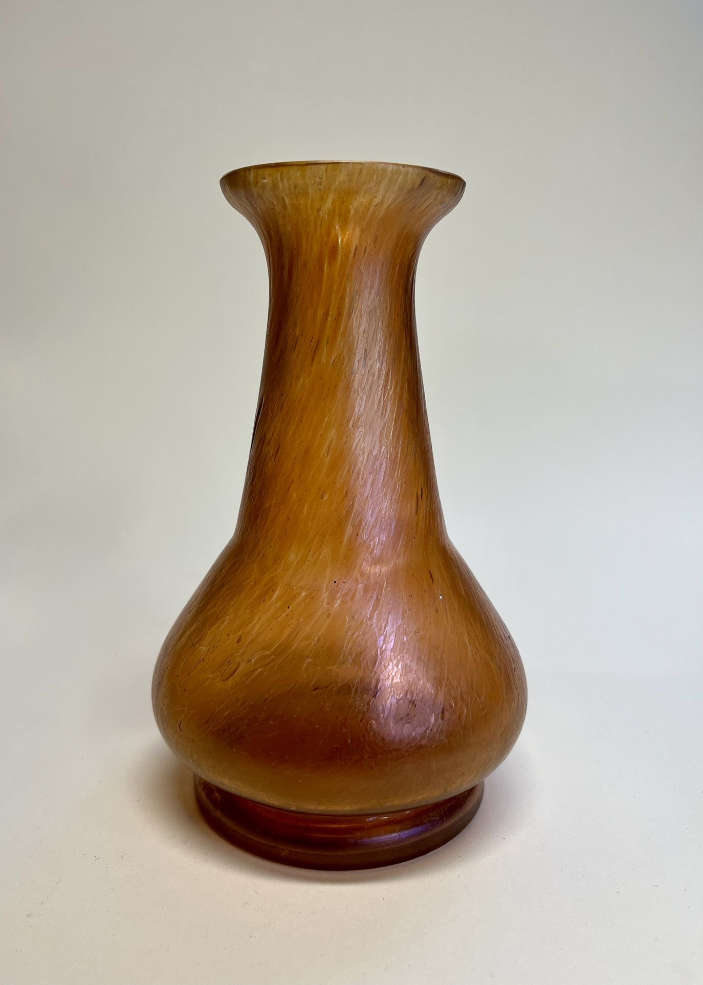 Antique Bohemian Kralik Art Glass Vase