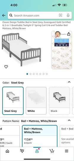 Toddler Bed + Mattress
