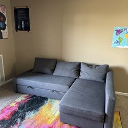 IKEA FRIHETEN Couch, Sleeper, & Storage 