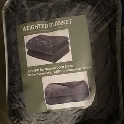 New - 20 lbs Queen size Gray adult weighted blanket