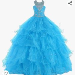 Party Pageant elegant formal Dress Girl Jr's Size 13 