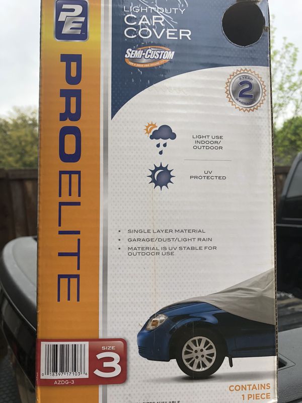 Pro elite light duty car cover size 3 for Sale in Rowlett, TX OfferUp