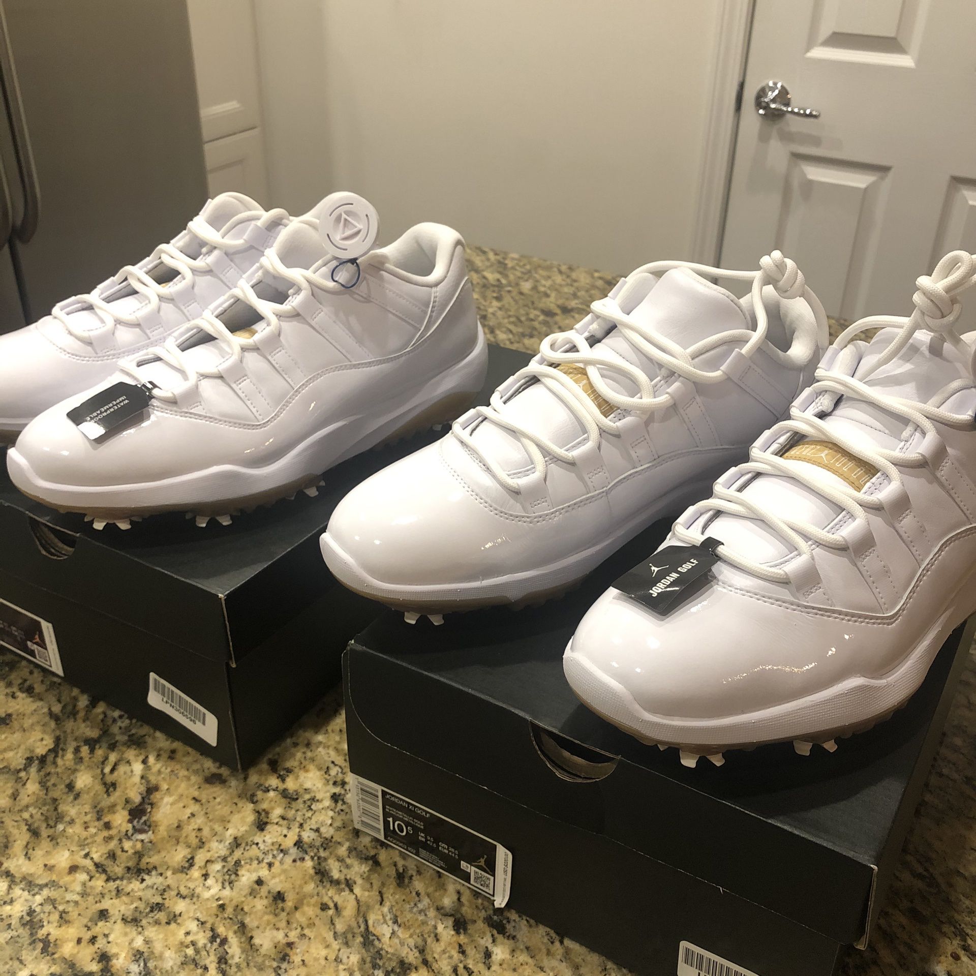 NWB Jordan 11 Golf Shoes, Size 10.5