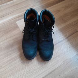 Used Black Timberland Boots Size 12W