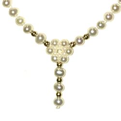 14k Genuine Pearl Necklace
