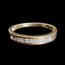 10K THL  Diamonds Ring Size 6.75