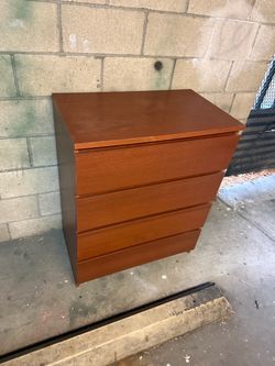 3-Drawer Wood Dresser Chest
