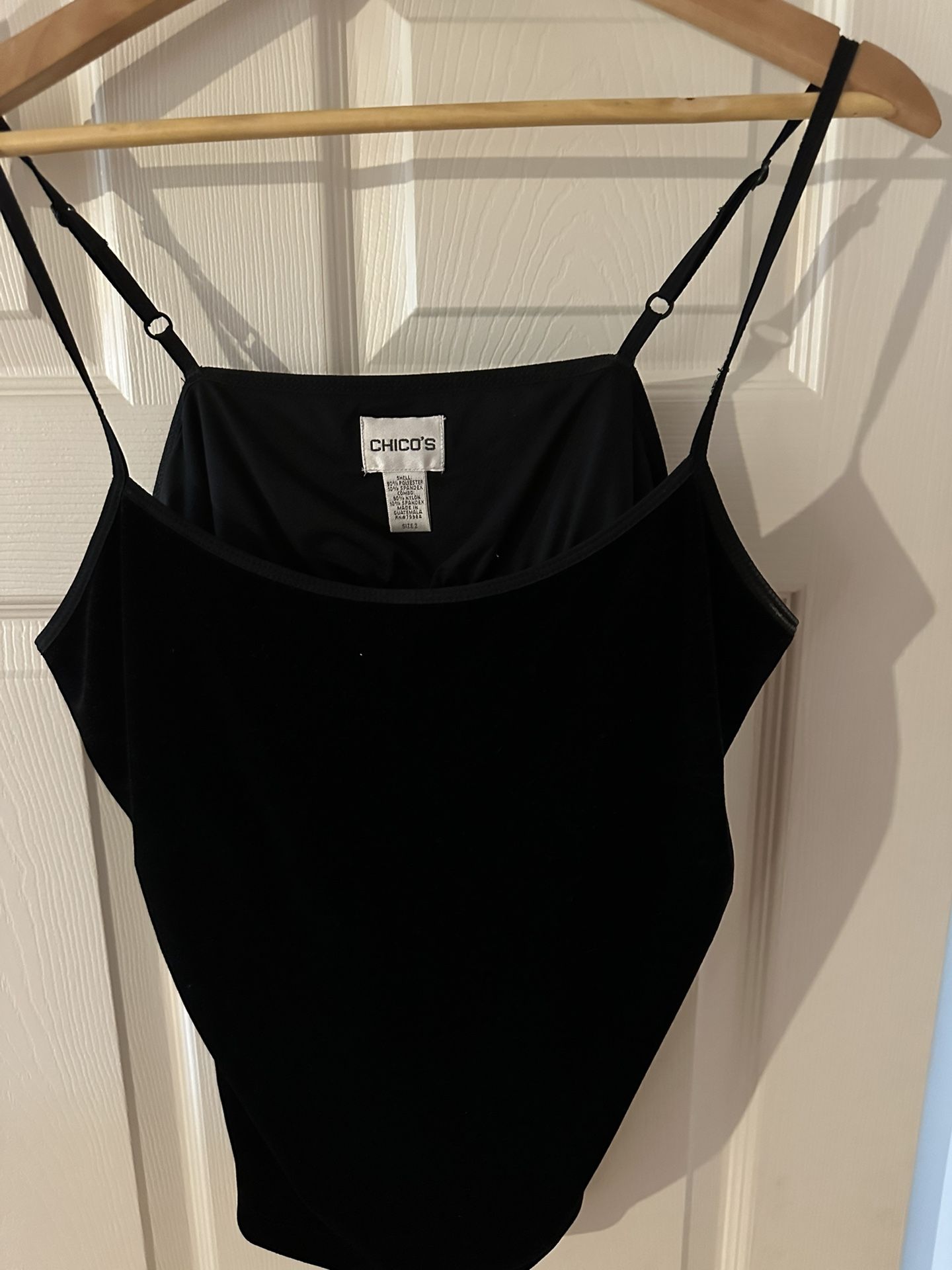 Chico’s Black Velvet Cami – Size 1 (Medium)