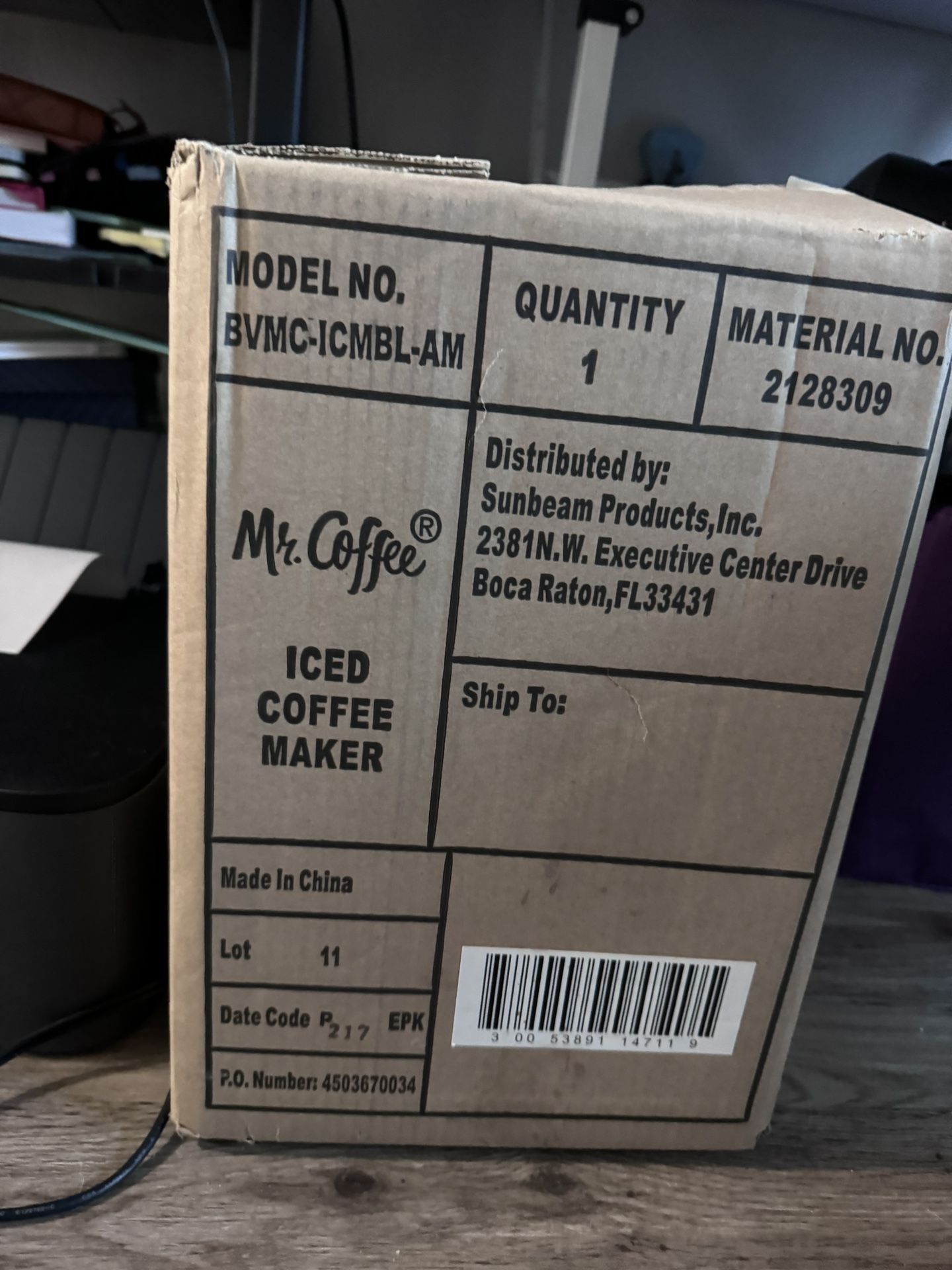 Mr. Coffee Iced Coffee Maker