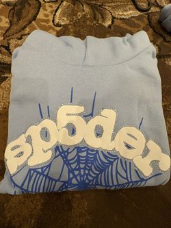 Spider Hoodie Blue Size Medium 