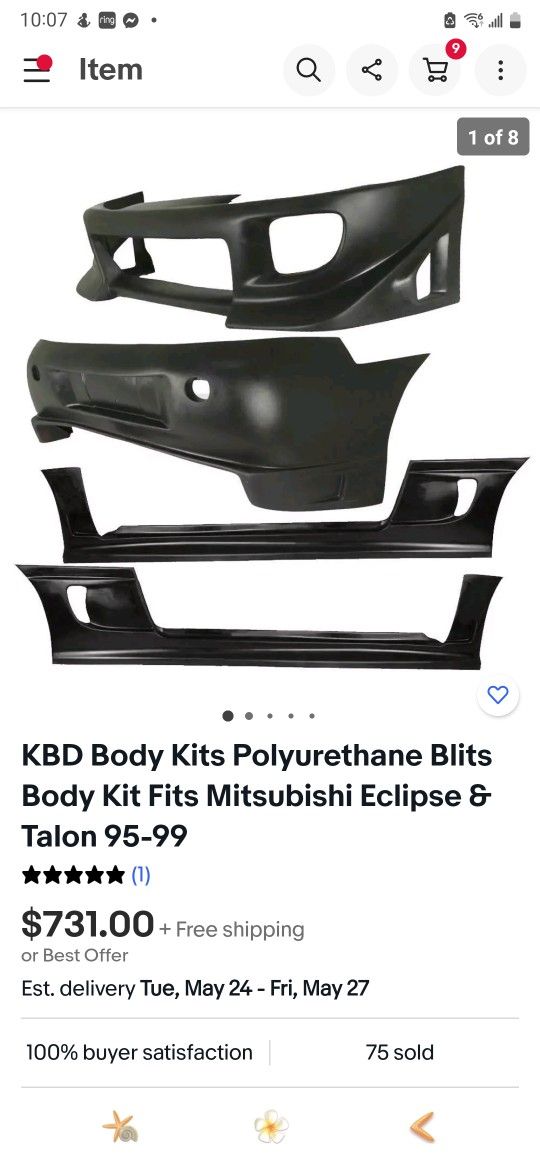 Full Body Kit 95 - 99 Mitsubishi Eclipse