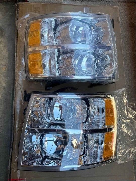 07-13 Chevy Silverado Headlights Faros Calaveras Micas Luces