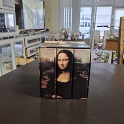 "NEW " Set Of 3 Photo Album Books With Mona Lisa Design Each Book Holds 50 Pics Size 4" X 6" Perfect For Weddings, Vacations, Birthdays ETC
