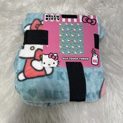 Hello Kitty Rainbow Silk Touch Throw