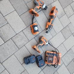 Set Of Battery Powered Tools- RIDGID