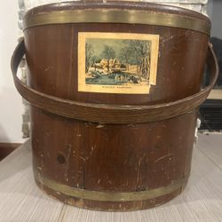 Antique Firkin Basket