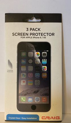 3 PACK SCREEN PROTECTOR For Apple IPhone 6/6S