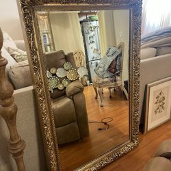 50 Year Old Gold Leafed Antique Mirror 