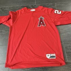 Angels majestic training Shirt 27 Trout xL 