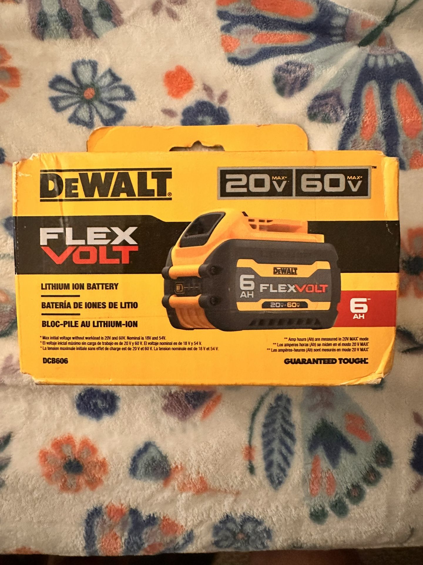 FLEXVOLT 20V/60V MAX Lithium-Ion 6.0Ah Battery Pack