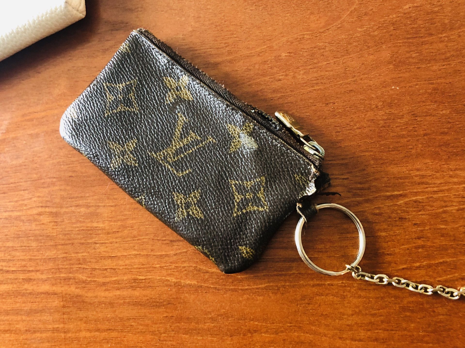 Louis Vuitton Monogram Cles Coin Purse Keychain Wallet for Sale