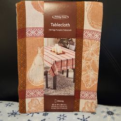 Brand New Tablecloth Heritage Pumkin Oblong 