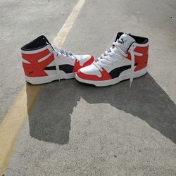 Puma Rebound  Red Wt Bk 8.5 Men/10 Women