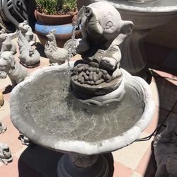 New Water Fountain Made Out Of Cement Perfect Gift For Any Occasion 