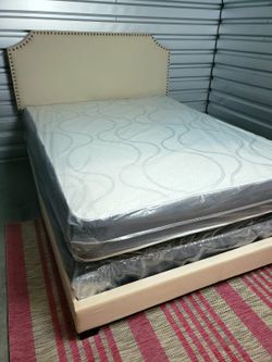 NEW QUEEN-SIZE MATTRESS AND BOX SPRING