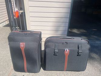 Black Soft-Shell Luggage Set of 2