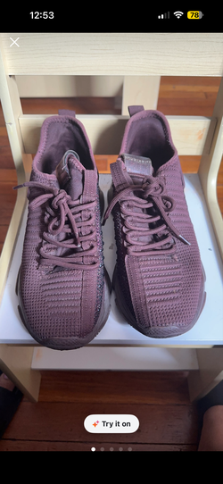 Steve Madden Burgundy Rhinestone Athletic Sneakers