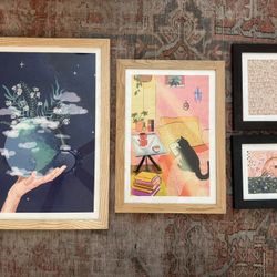 4 Framed Pictures From Urban Outfitters 