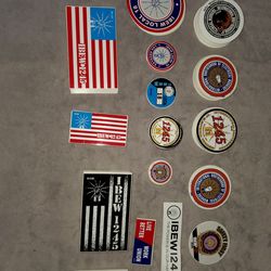 Blue Collar Stickers IBEW