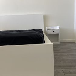 Bed frame and night stand