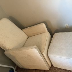 Rocking chair with ottoman 