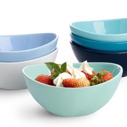 5 Inch Porcelain Small 10 oz Bowls Set of 6, for Dessert | Ice cream | Soup | Rice | Fruits | Small Portions - Microwave, Dishwasher, and Oven Safe -