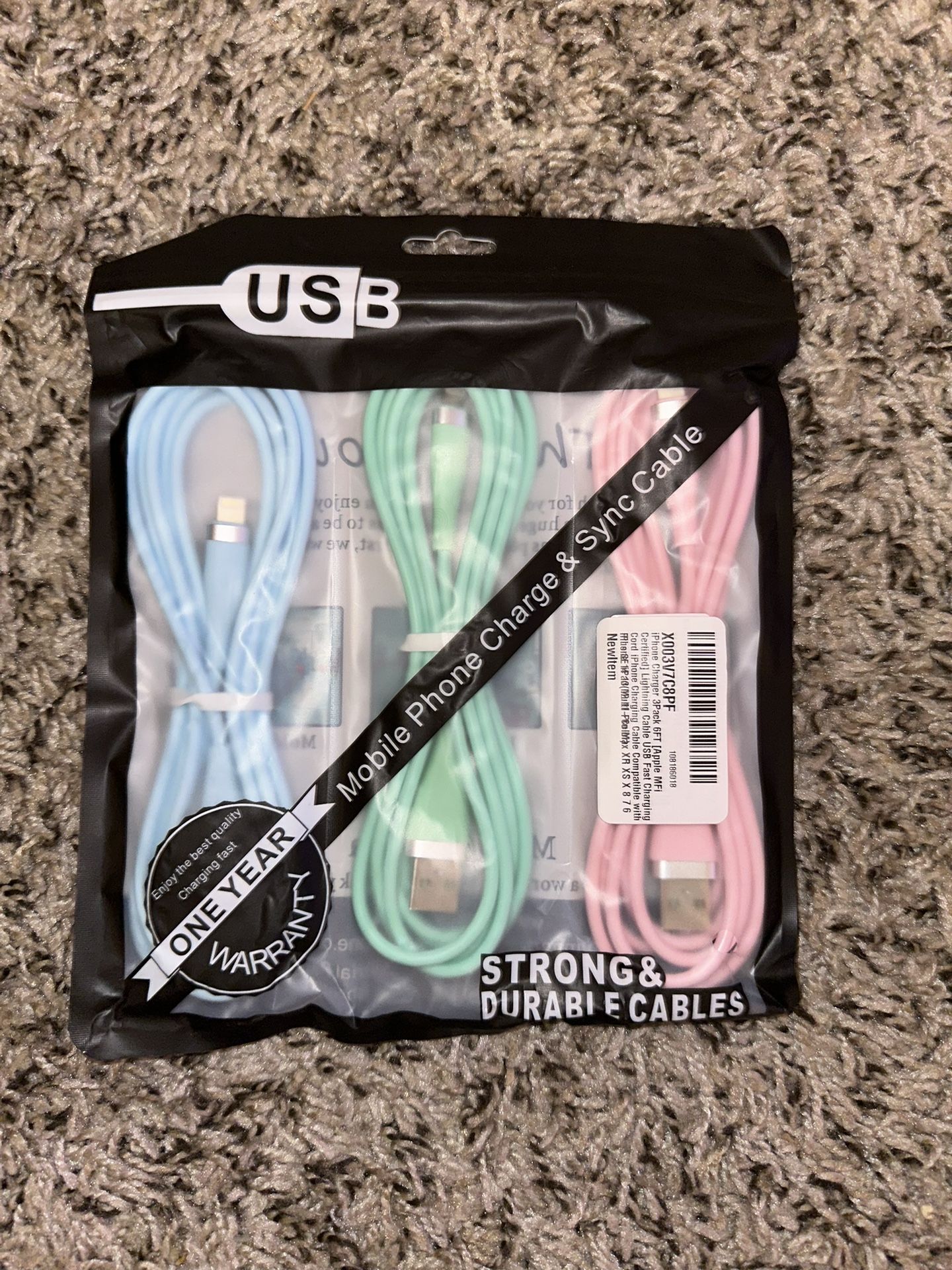 6 Ft iPhone Chargers
