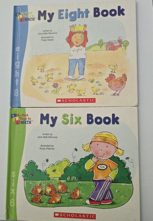 Scholastic my first steps to math books