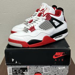Jordan 4 Fire Red Size 10