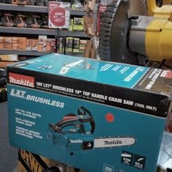 MAKITA 18V LXT BRUSHLESS 10" TOP HANDLE CHAIN SAW (TOOL ONLY)