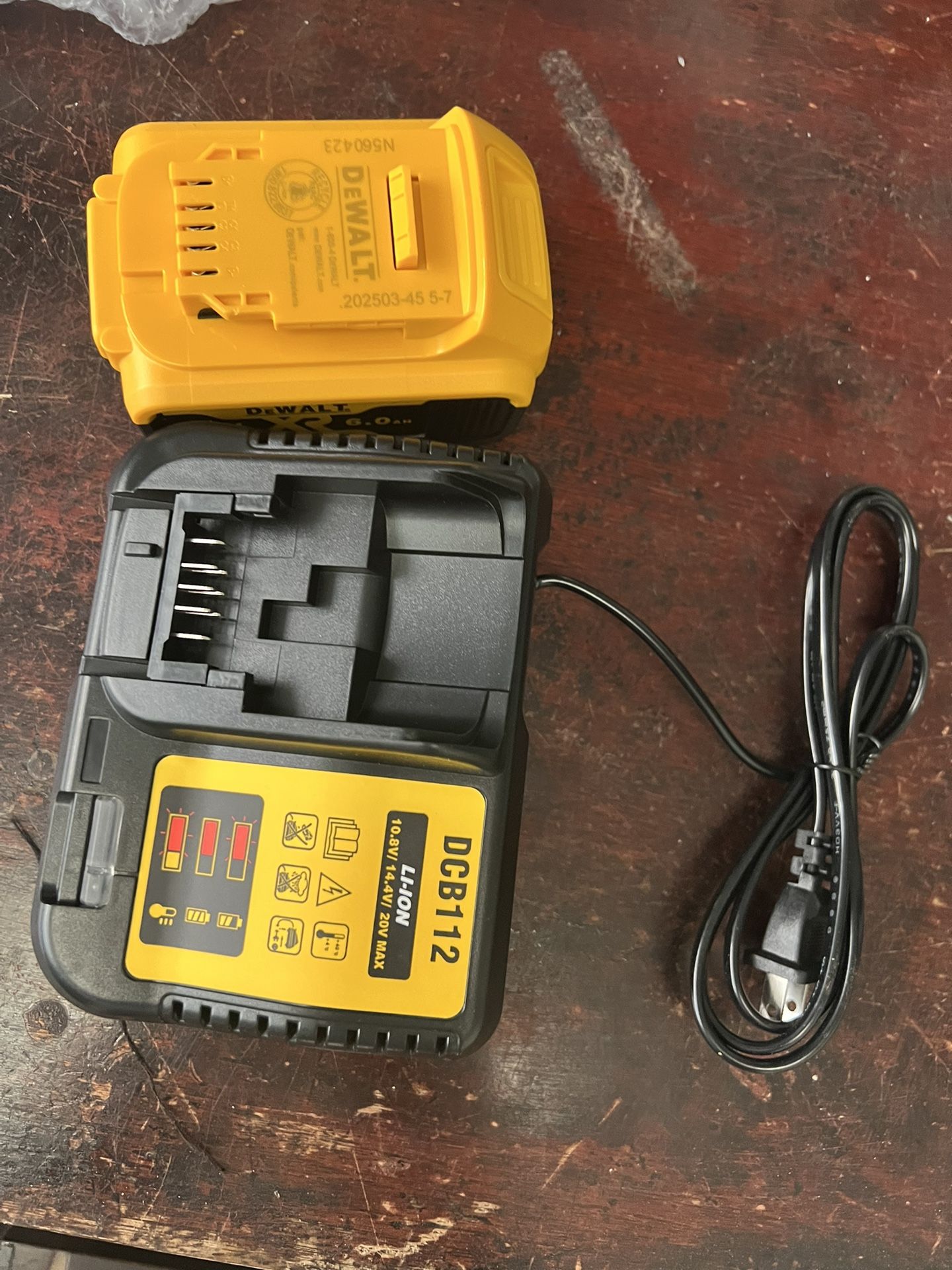20v Battery 6.0AM And Charger Combo For Dewalt Tools