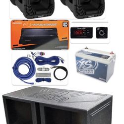 NEW POWERFUL BASS PACKAGE KICKER AUDIO SOLO X 15” INSTALLED 