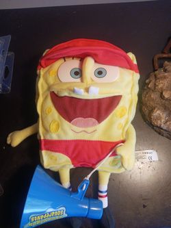 Spongebob Squarepants Vintage Life Guard Plush 2002 With Megaphone