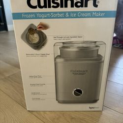 Cuisinart Frozen Yogurt - Sobert & Ice Cream Maker